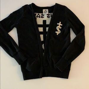 UNIF Jesus saves I spend cardigan sweater